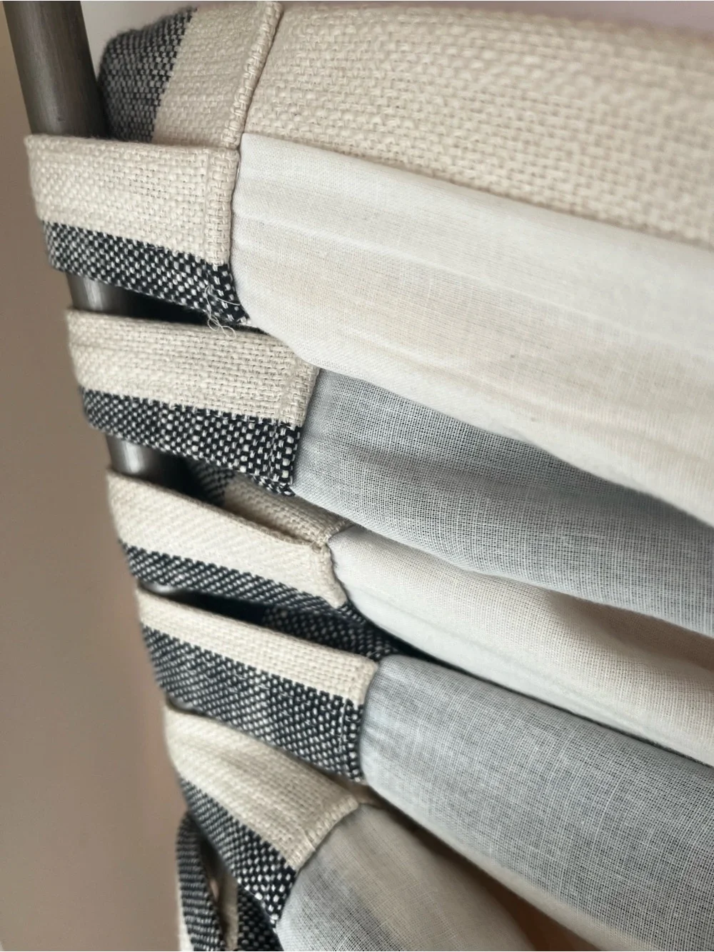 Pottery Barn Minimalist Classic Navy and Cream Buffalo Check Curtain 2 Panel